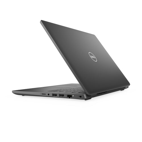 Black Dell laptop on a white background