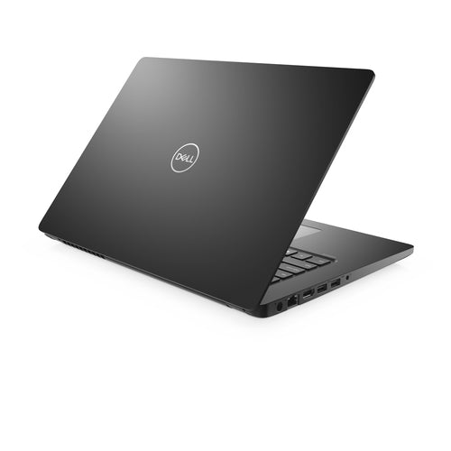 Black Dell laptop on a white background