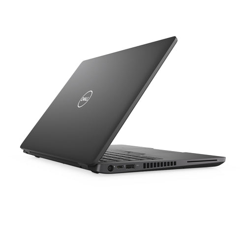 Black Dell laptop on a white background