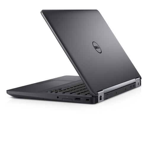 Black Dell laptop on a white background