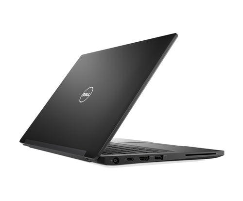 Black Dell laptop on a white background