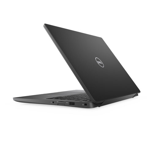 Black Dell laptop on a white background