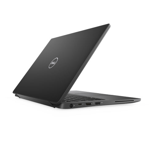Black Dell laptop on a white background