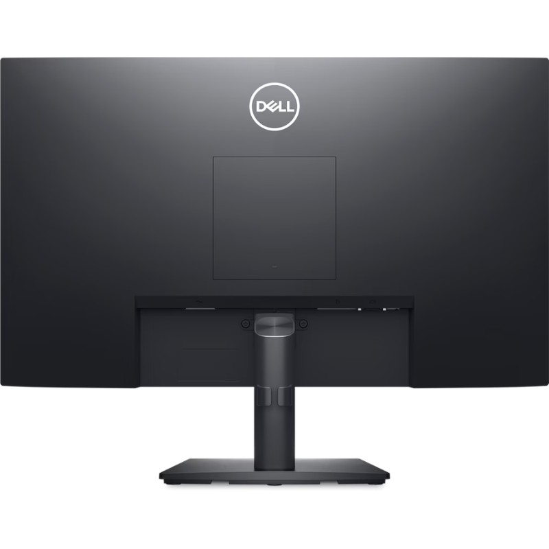 Dell monitor with a black stand on a white background