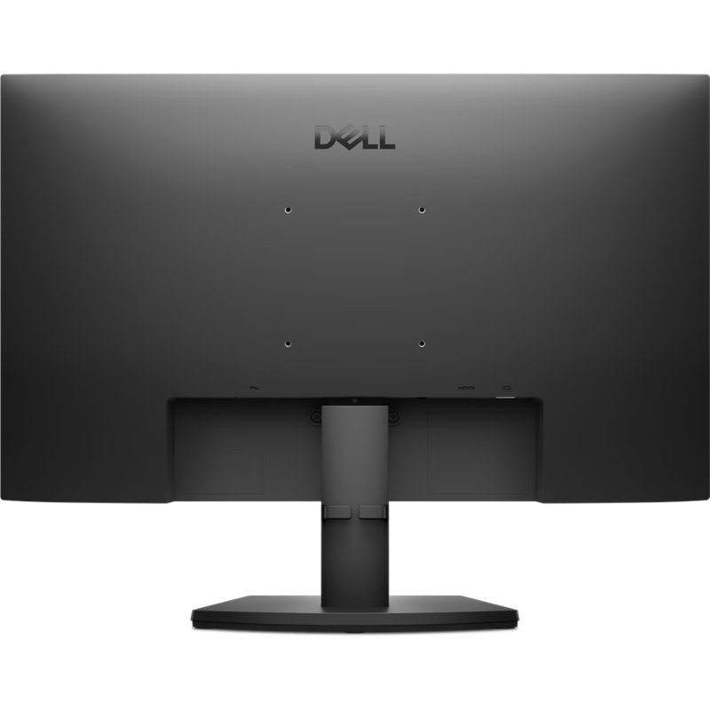 Black Dell monitor on a white background