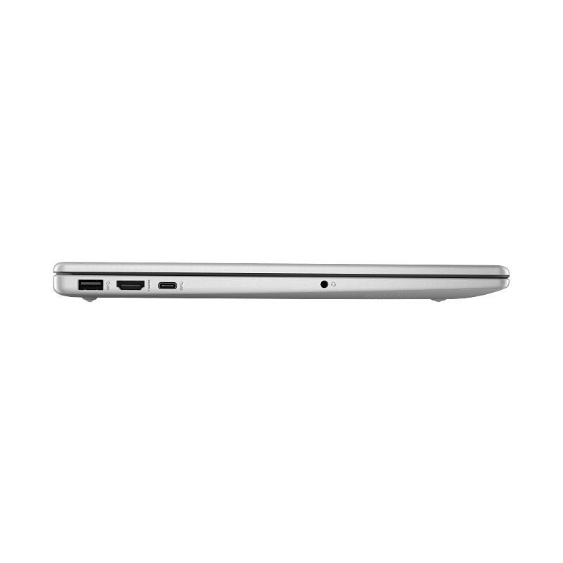 Silver HP 15-fd0215dx Core i5 with side ports on a white background