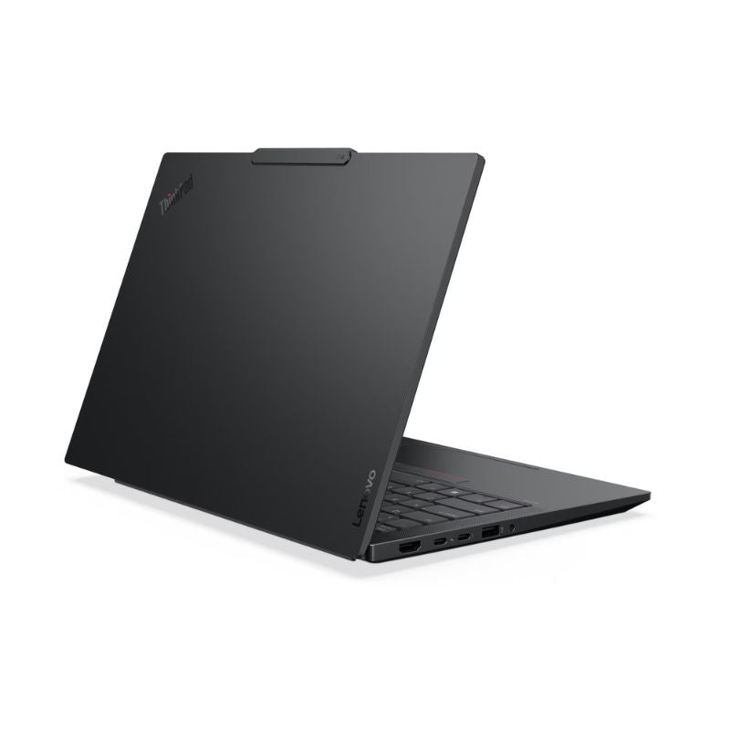 Black laptop on a white background
