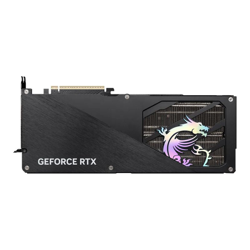 GeForce RTX graphics card with a brand logo on a white background