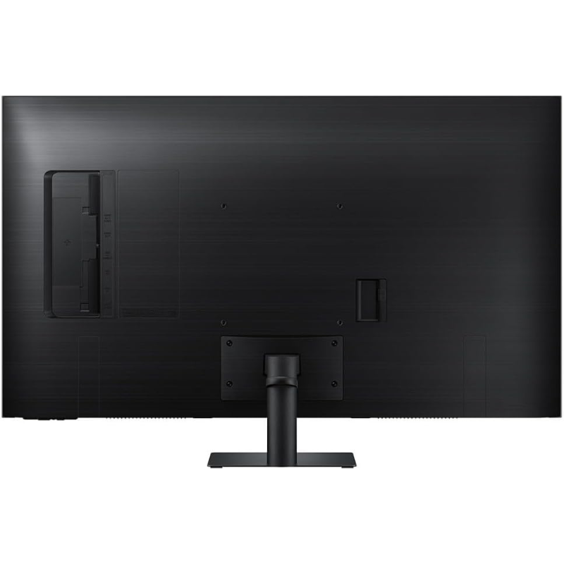 Black computer monitor on a white background