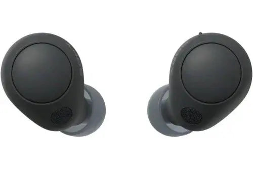 Sony WF-C700N wireless earbuds in black with noise-canceling and compact design