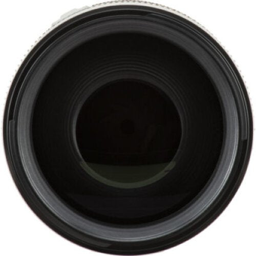 Close-up of RF 70-200mm f/2.8L camera lens on a white background