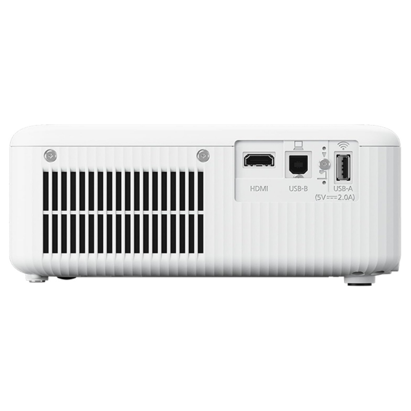 Side angle of Epson CO-W01 showing ventilation grilles