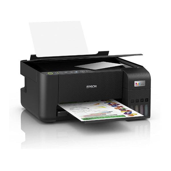 Epson L3250 printing a full-color page via wireless connection