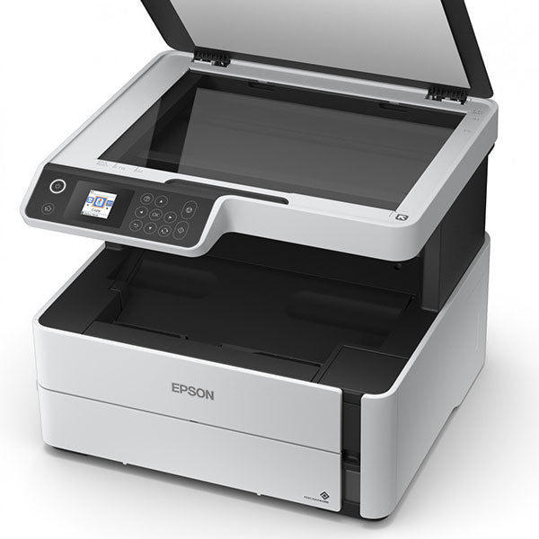 Top view of Epson M2140 showing scanner and control panel