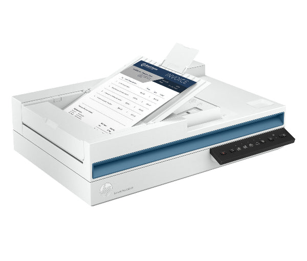 Close-up of HP 2600f1 ScanJet paper feed tray