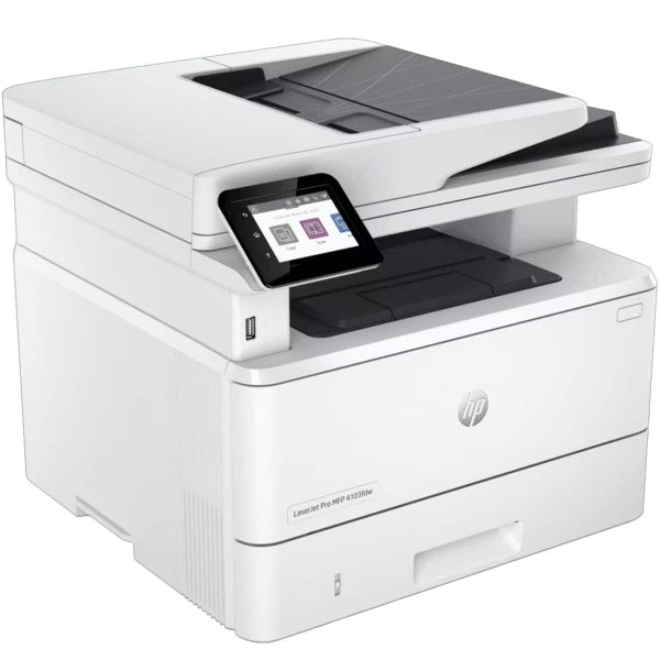Diagonal side view of HP 4103fdw