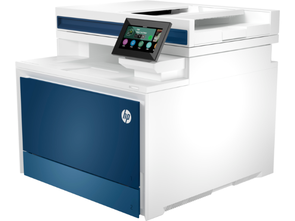 HP LaserJet 4303dw touchscreen panel close-up