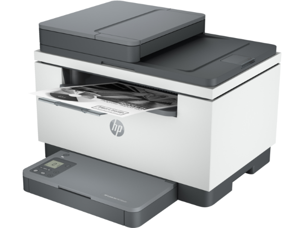 HP 236sdn printer on a white background