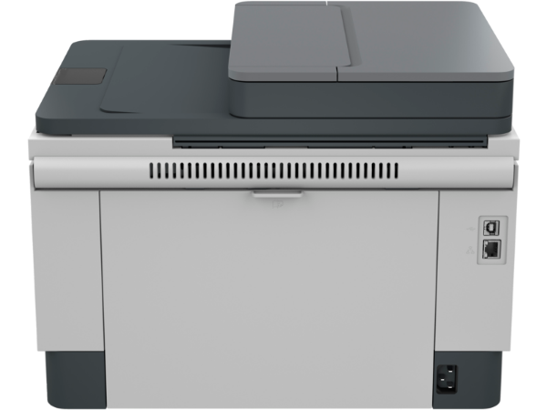 HP 2602sdn from the side showing compact tank design