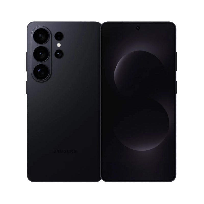 Black Samsung-Galaxy-S26-Plus 12GB RAM 512GB ROM showing back and front views on a white background