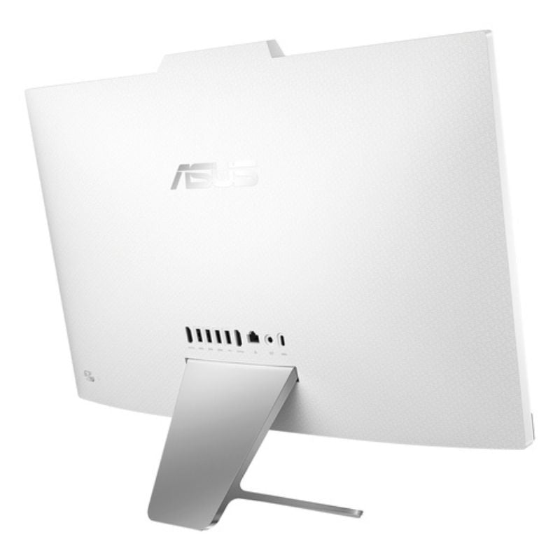 White computer monitor with ASUS logo on a white background