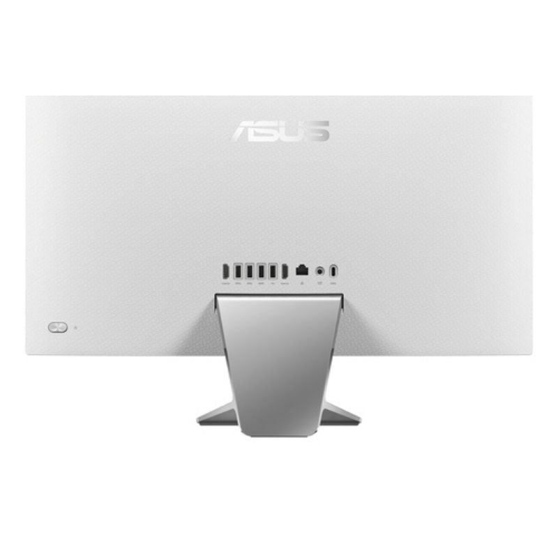 Back view of an ASUS monitor on a white background