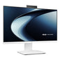 Asus monitor with a dark blue screen on a white background