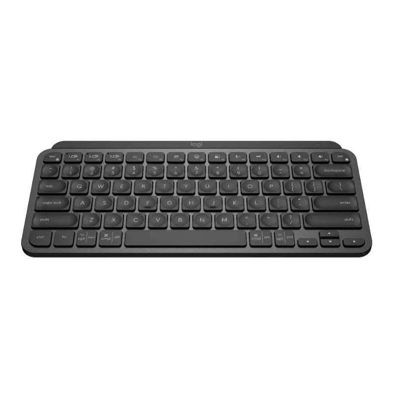 Black keyboard on a white background