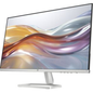 Computer monitor with colorful display on a white background