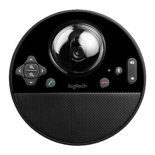 Logitech conference camera on a white background