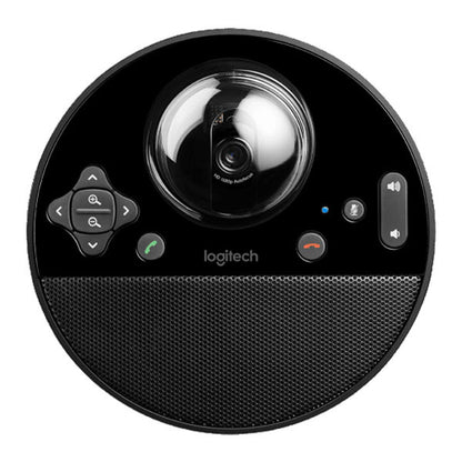 Logitech conference camera on a white background