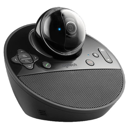 Logitech conference camera on a white background