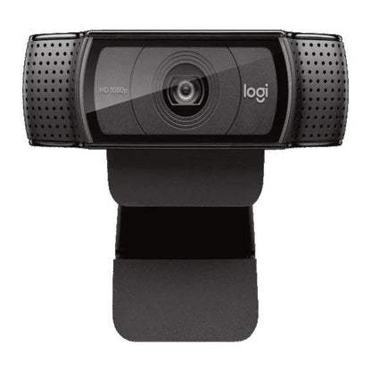 Logitech webcam on a white background