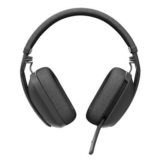 Black over-ear headphones on a white background