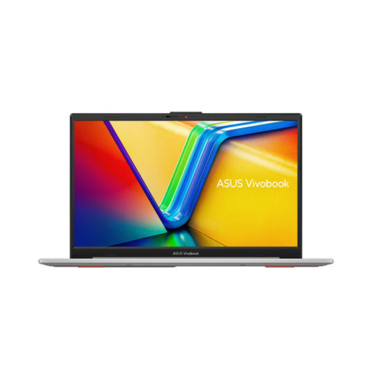 ASUS Vivobook laptop with colorful display on a white background