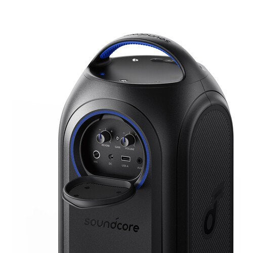 Black Anker Rave Partycast Bluetooth Speaker on a white background