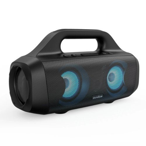 Black Anker Select Pro with blue lights on a white background