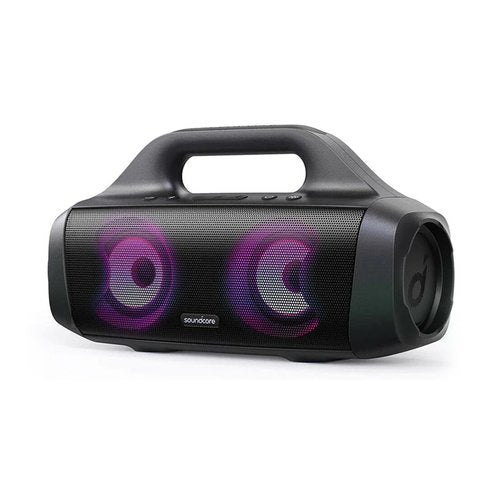 Black Anker Select Pro with purple lights on a white background