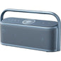 Blue portable Anker Soundcore Motion X600 Wireless Speaker with a handle on a white background