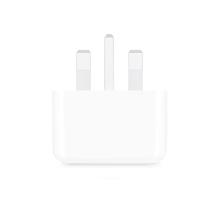 White power adapter on a white background