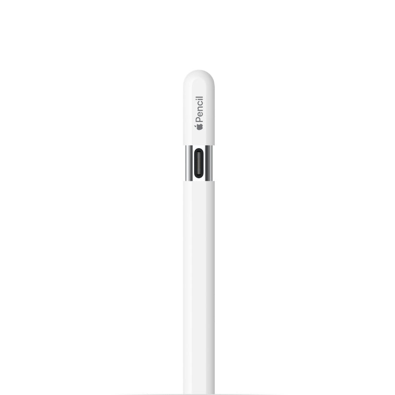 White Apple Pencil on a white background