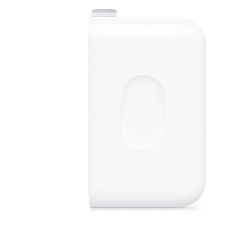 White electronic device on a white background
