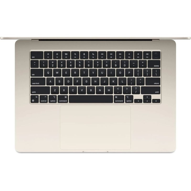Laptop with black keyboard on a white background
