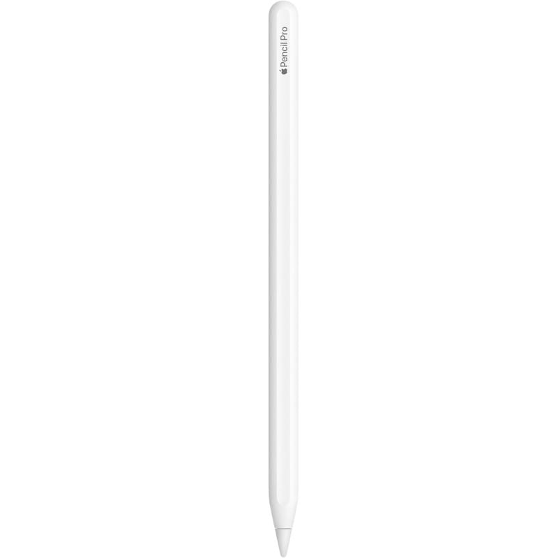 White Apple Pencil Pro on a white background