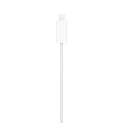 White USB-C to Lightning adapter on a white background