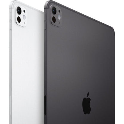 Two iPads, one white and one space gray, side by side on a white background.