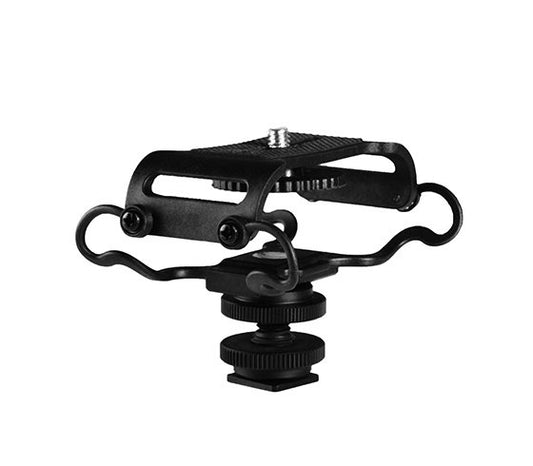 Black BOYA BY-C10 Universal Microphone & Recorder Shock Mount on a white background