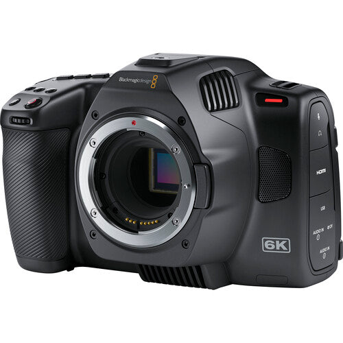 Blackmagic Design camera on a white background