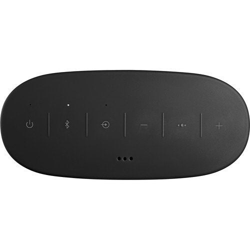 Black Bose SoundLink Color II Bluetooth Speaker with control buttons on a white background