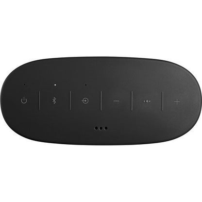 Black Bose SoundLink Color II Bluetooth Speaker with control buttons on a white background
